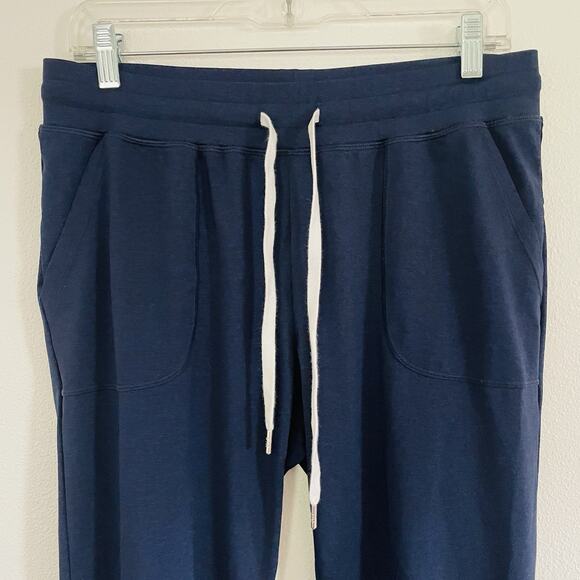 Zyia Active Cozy Jogger Pants Pull On Size Large Drawstring Navy Blue Athleisure - Picture 3 of 7